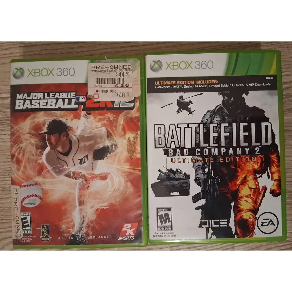 Lot Of 6 Xbox 360 Video Games Pre-owned Untested Sports and Shooter Games